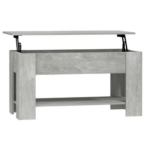 vidaXL Couchtisch Betongrau 101x49x52 cm Holzwerkstoff