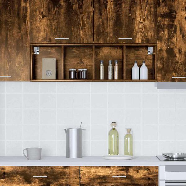 vidaXL H&auml;ngeschrank Ger&auml;ucherte Eiche 30 x 29,5 x 100 cm Holzwerkstoff