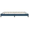 vidaXL Boxspringbett ohne Matratze Dunkelblau 180x210 cm Samt