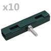 vidaXL U-Mattenverbinder 10 Sets Gr&uuml;n