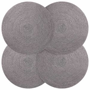 vidaXL Jute-Untersetzer 4 stk. Grau 100% Tossa-Jute