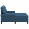 vidaXL Lounge-Liege mit Kissen Blau 91 x 157 x 91 cm Stoff