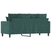 vidaXL 2-Sitzer-Sofa Dunkelgrün 140 cm Samt
