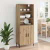 vidaXL Highboard Artisan-Eiche 69,5 x 32,5 x 180 cm Holzwerkstoff