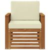 vidaXL Outdoor-Sofagarnitur mit Kissen Natur 71 x 63 x 73 cm