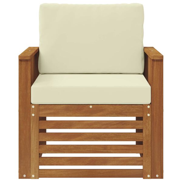 vidaXL Outdoor-Sofagarnitur mit Kissen Natur 71 x 63 x 73 cm