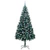 vidaXL Künstlicher Weihnachtsbaum mit 300 LEDs mit Ständer Grün 240 cm