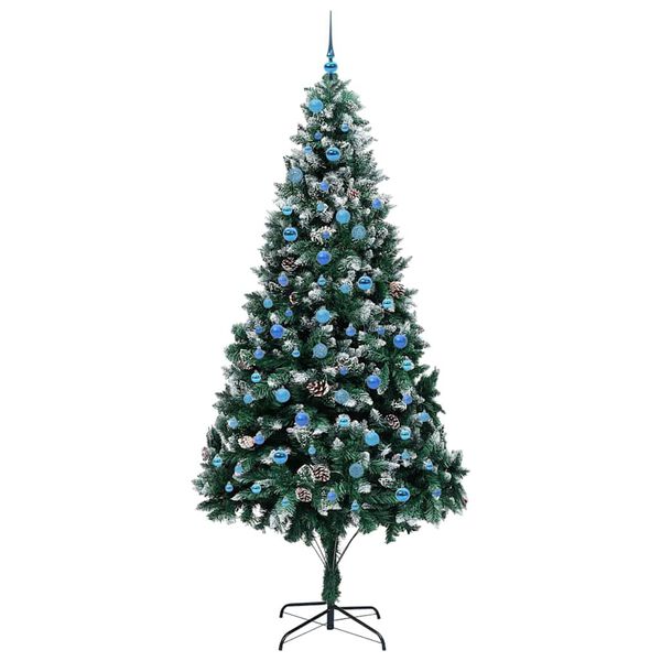 vidaXL Künstlicher Weihnachtsbaum mit 300 LEDs mit Ständer Grün 240 cm