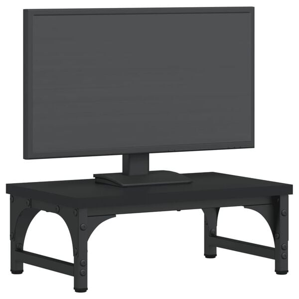 vidaXL Monitorst&auml;nder Schwarz 37x23x14 cm Holzwerkstoff