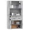 vidaXL Highboard Betongrau Holzwerkstoff