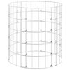 vidaXL Gabionen-S&auml;ule Rund Verzinkter Stahl &Oslash;50x50 cm