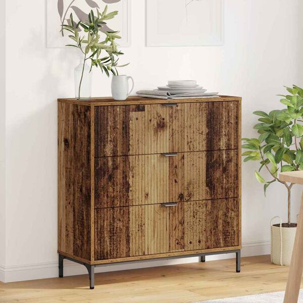 vidaXL Sideboard Altholz 79,5 x 33 x 82 cm Holzwerkstoff