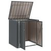 vidaXL Gartenlagerbox Schwarz 101,5 x 82 x 100 cm Stahl