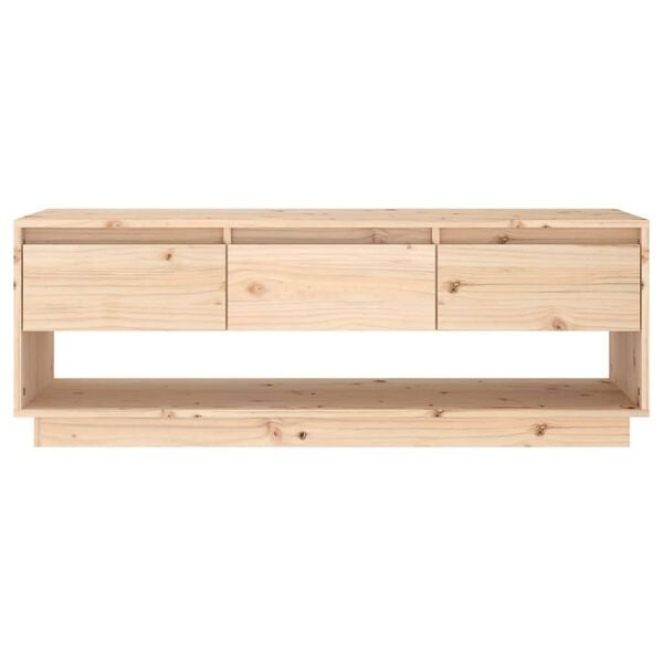 vidaXL TV-Schrank 110,5x34x40 cm Massivholz Kiefer