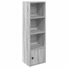 vidaXL B&uuml;cherregal Grau Sonoma 31x24x102 cm Holzwerkstoff