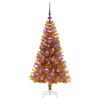 vidaXL Weihnachtsbaum mit 150 LEDs mit St&auml;nder Gold 120 cm PET