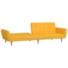 vidaXL Schlafsofa 2-Sitzer Gelb Stoff