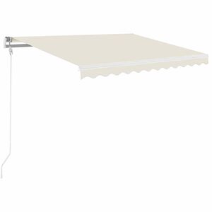vidaXL Markise Manuell Einziehbar 350x250 cm Creme