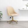 vidaXL Esszimmerstuhl Drehbar Creme Samt
