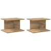 vidaXL Nachttisch 2 pcs Artisan-Eiche 40 x 30 x 25 cm Holzwerkstoff