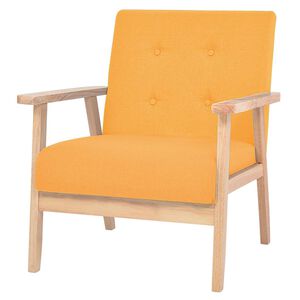 vidaXL Sessel Gelb Stoff