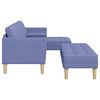 vidaXL Sofa Set mit Kissen 2 pcs Jeans blau Polyester