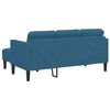 vidaXL Sofa Set mit Kissen 2 pcs Blau Polyester