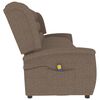 vidaXL 4-Sitzer Massagesessel Taupe Stoff