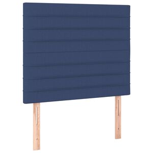 vidaXL Kopfteil Blau 80x5x118/128 cm Stoff