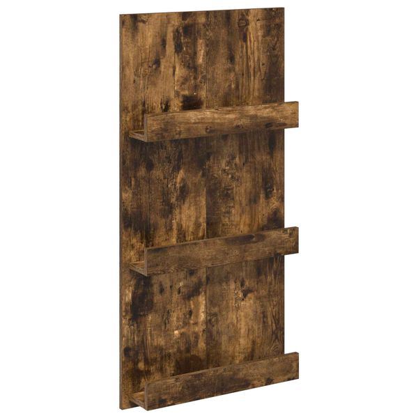 vidaXL Magazinregal Ger&auml;ucherte Eiche 51 x 11 x 102 cm Holzwerkstoff