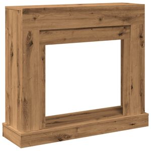 vidaXL Kaminumrandung Artisan-Eiche 100x30x87,5 cm Holzwerkstoff