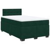 vidaXL Boxspringbett mit Matratze Dunkelgr&uuml;n 120x200 cm Samt