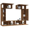 vidaXL 6-tlg. TV-Schrank-Set R&auml;uchereiche Holzwerkstoff