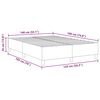 vidaXL Plattformbettgestell Hellgrau 140 x 190 cm Stoff