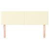 vidaXL Kopfteile 2 Stk. Creme 72x5x78/88 cm Kunstleder