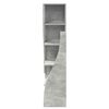 vidaXL Eckschrank Beton Grau 32x32x140cm Holzwerkstoff