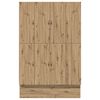 vidaXL Aufbewahrungsbettgestell Artisan-Eiche 150 cm Holzwerkstoff