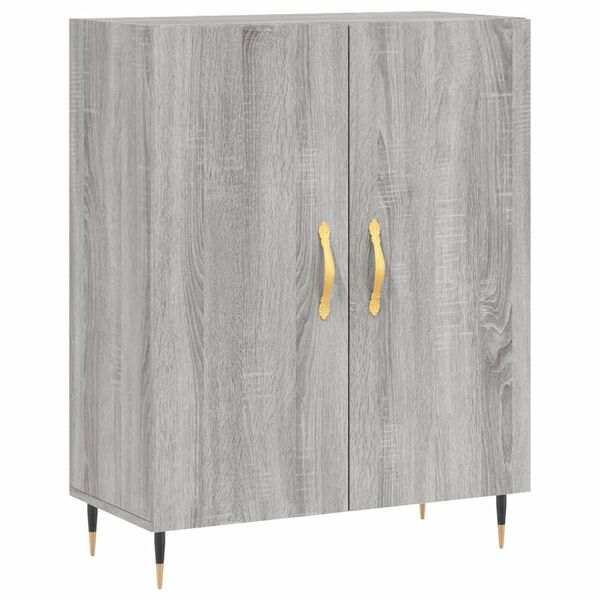 vidaXL Sideboard Grau Sonoma 69,5x34x90 cm Holzwerkstoff