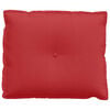 vidaXL R&uuml;ckenkissen Rot 60 x 19 x 50 cm Stoff