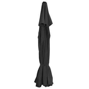 vidaXL Ersatzbezug f&uuml;r Sonnenschirm Schwarz 515 cm