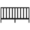 vidaXL Kopfteil Schwarz 206x4x100 cm Massivholz Kiefer