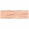 vidaXL Tischplatte 200x60x(2-4) cm Massivholz Behandelt Baumkante
