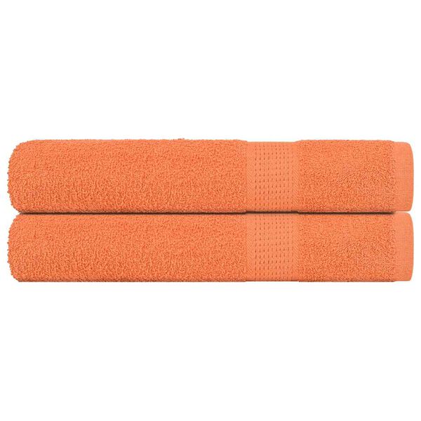 vidaXL Saunat&uuml;cher FROGN 2 Stk. Orange 80x200 cm 360 g/m&sup2;