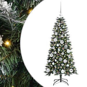 vidaXL K&uuml;nstlicher Weihnachtsbaum mit 150 LEDs mit St&auml;nder Gr&uuml;n 120 cm