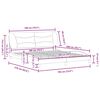 vidaXL Bettgestell ohne Matratze "Hvar" Braun 180x200 cm Kunstleder