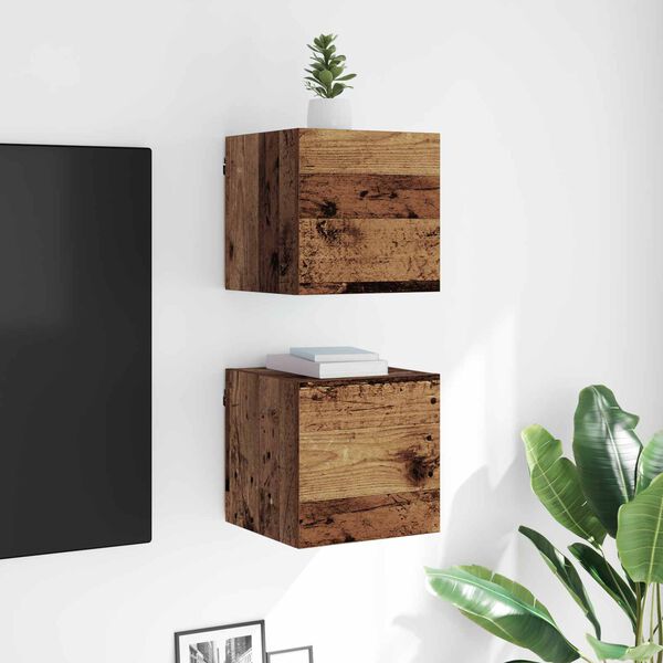 vidaXL TV-Schr&auml;nk Altholz 30,5 x 30 x 30 cm Holzwerkstoff