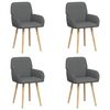 vidaXL Esszimmerst&uuml;hle 4 stk. Stoff Dunkelgrau 56,5 x 50 x 87,5 cm