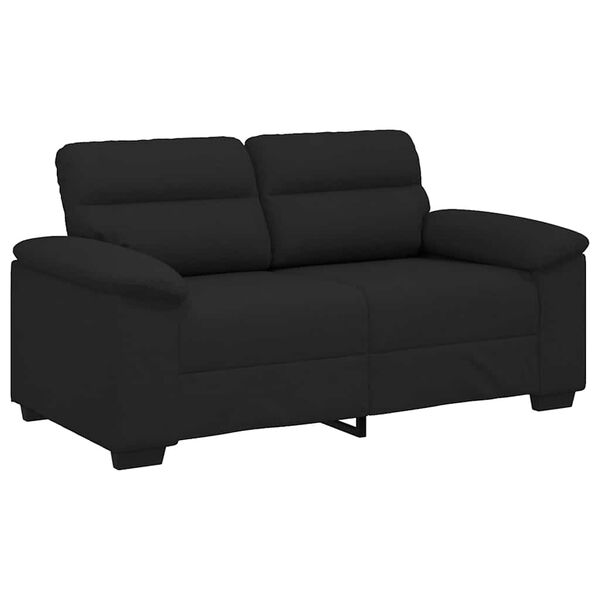 vidaXL 2-Sitzer-Sofa Schwarz 160x81x84 cm Stoff