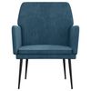 vidaXL Sessel Blau 62x79x79 cm Samt