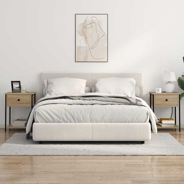 vidaXL Nachttisch Sonoma-Eiche 42 x 41 x 56 cm Holzwerkstoff